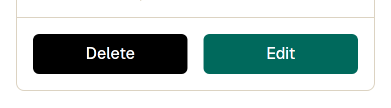 Edit re-opens the ad so you can fix the title, price, description or photos, and the ad stays live while you do it. Delete removes it permanently — choose Deactivate instead if there is any chance you will want it back.
